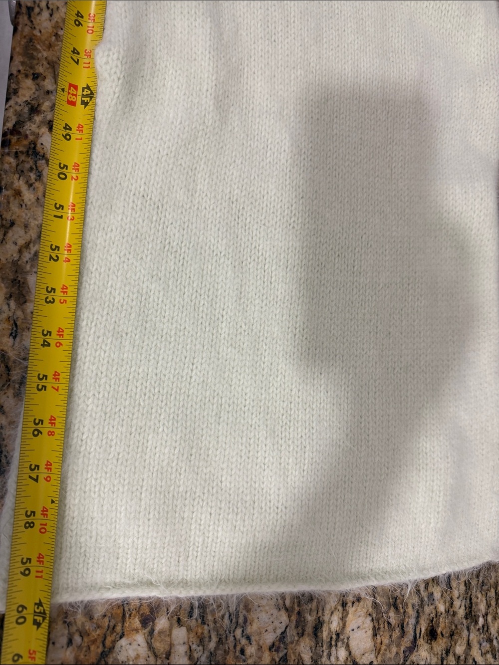 Esprit Pale Green Angora Blend Knit Scarf Soft Fuzzy Winter Wrap 14.5x60 Vintage - Picture 5 of 5